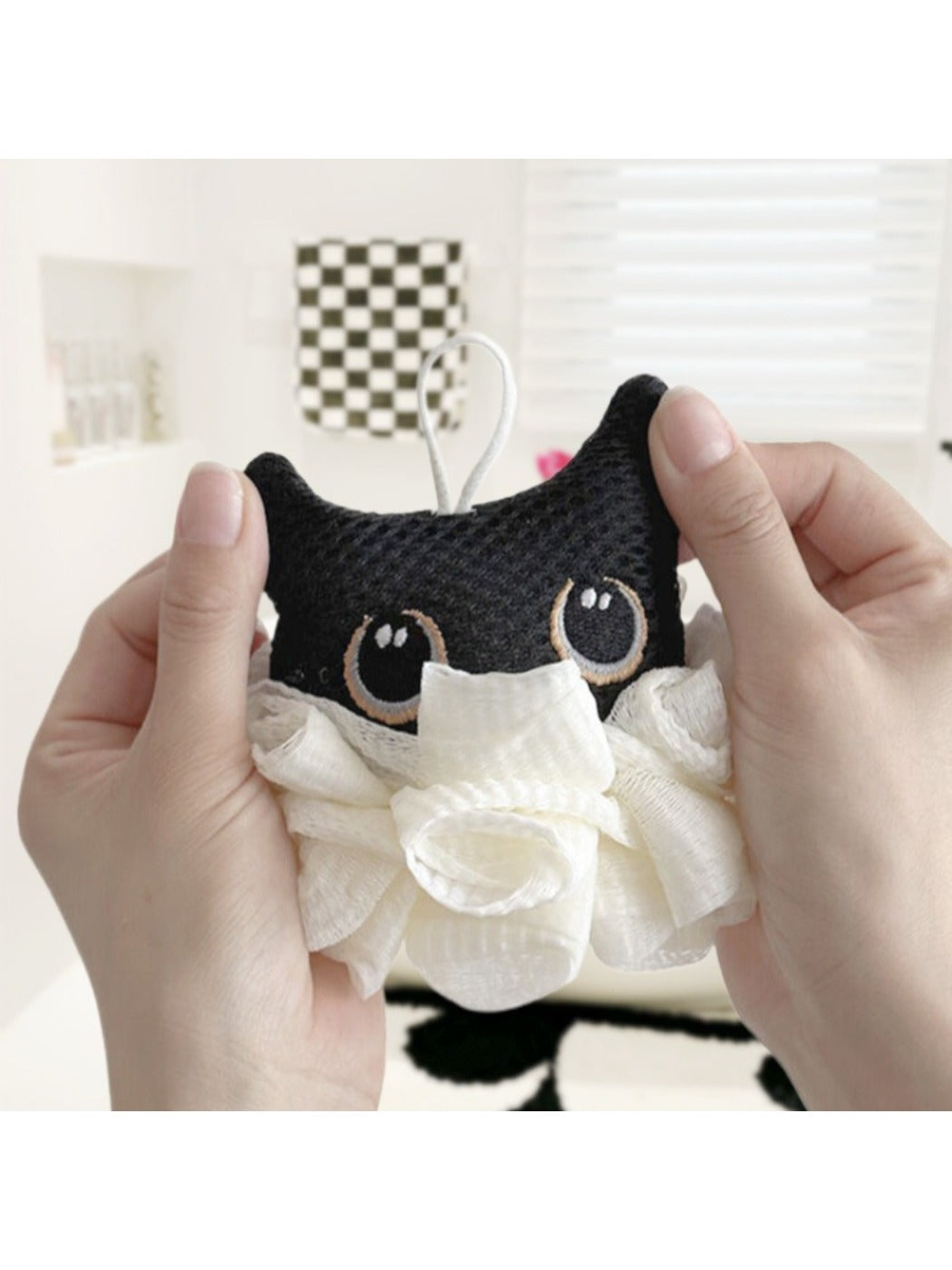 Papo - Adorable Cat Shaped Bath Pouf