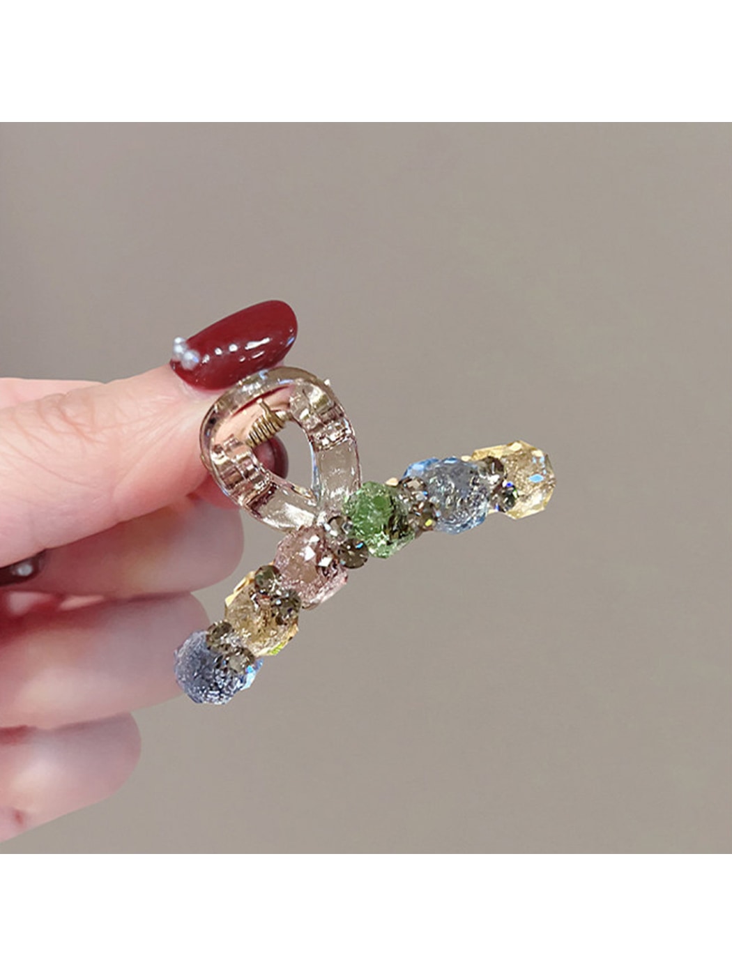 Beau - Geometric Acrylic Alloy Decorative Claw Clip