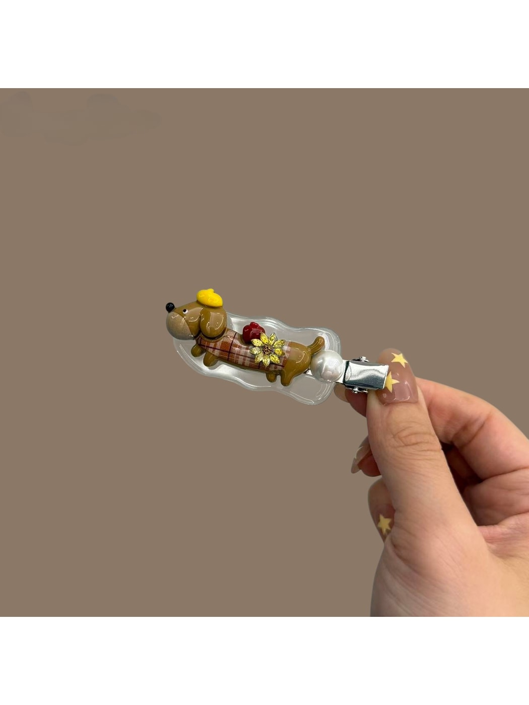 Beau - Cute Cartoon Dog Side Bangs Decorative Hair Clip