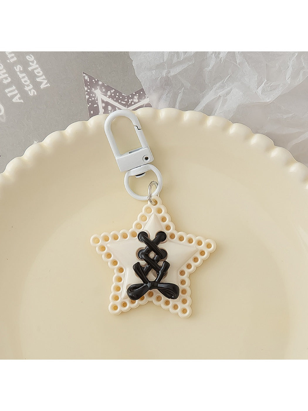 Keypus - Strap Bow Star Keychain