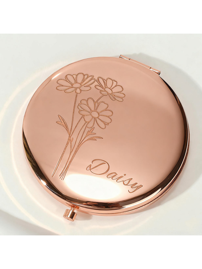 Mirroray - ABS Round Double Mirror Folding Mirror
