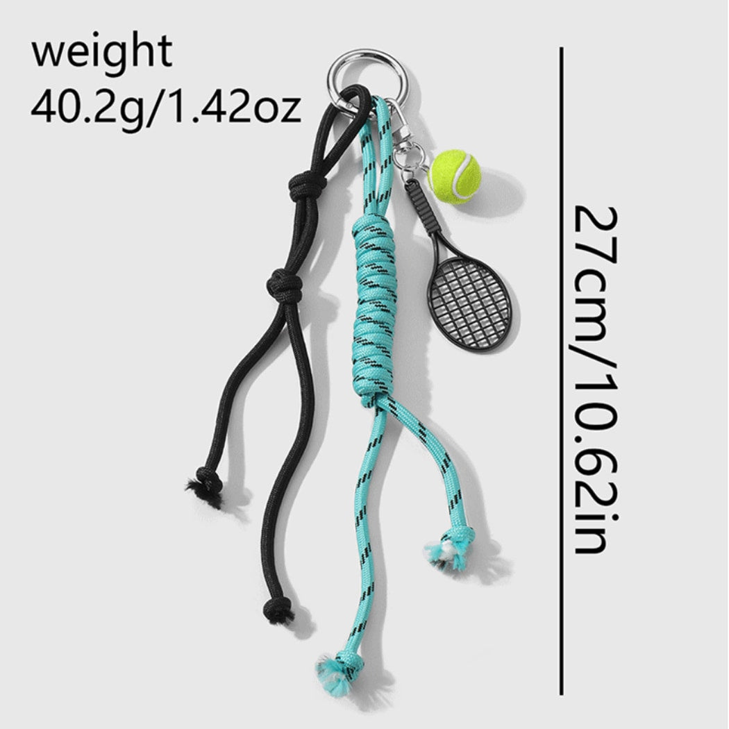 Keypus - Ball Sports Theme Woven Rope Keychain