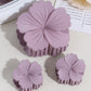 Beau - Matte Flower Shape Plastic Alloy Claw Clip