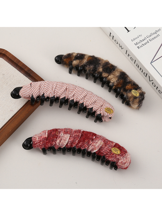Beau - Refined Plush Style Curved Banana Clip