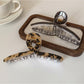 Beau - Vintage Marbled Crisscross Claw Clip