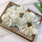 Gifty - Cute Floral Cream Scrunchie