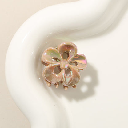 Beau - Iridescent Openwork Petal Flower Claw Clip