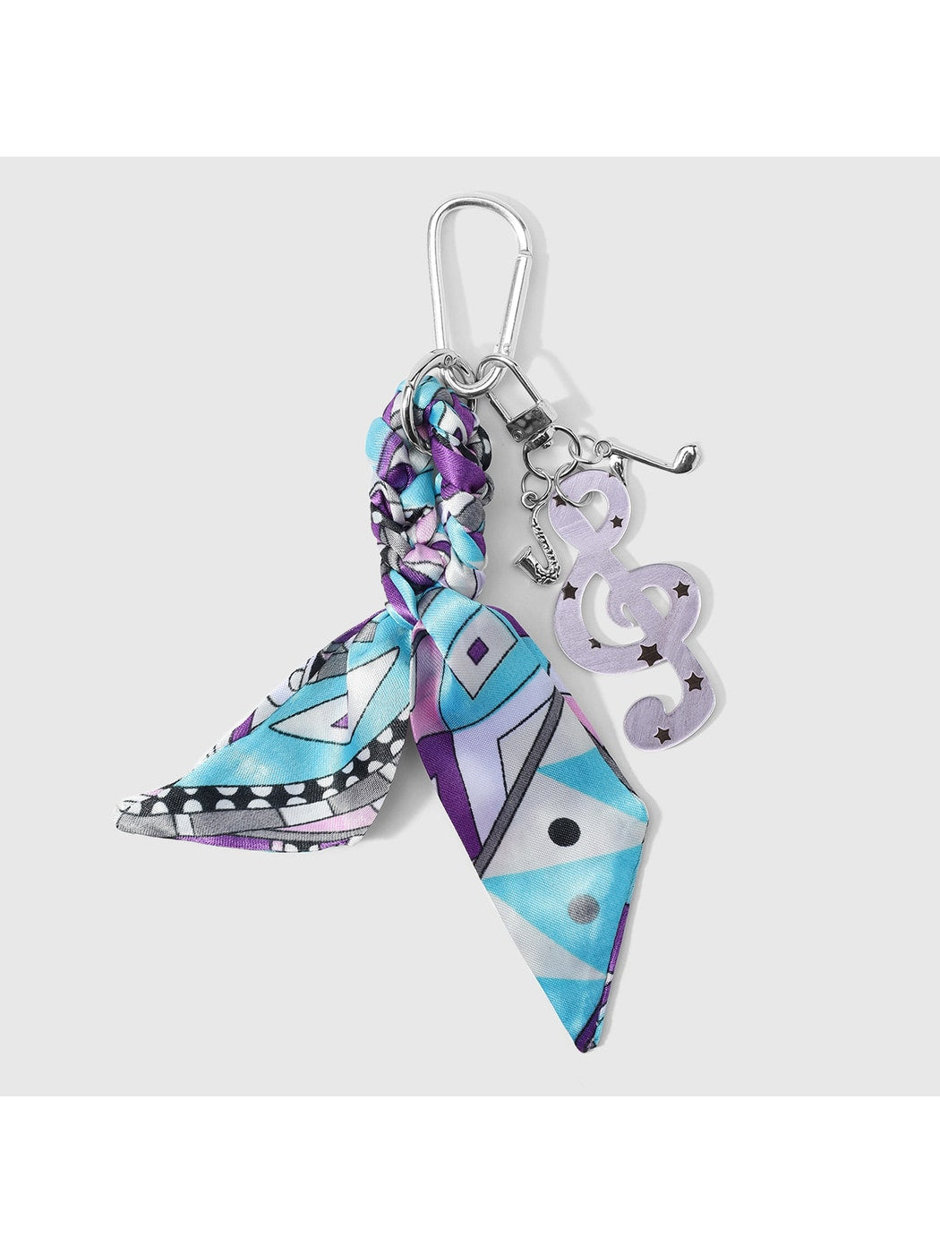 Keypus - Y2K Scarf Music Note Charm Alloy Keychain