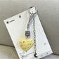 Keypus - Alloy Floral Heart Pendant Bag Charm Keychain
