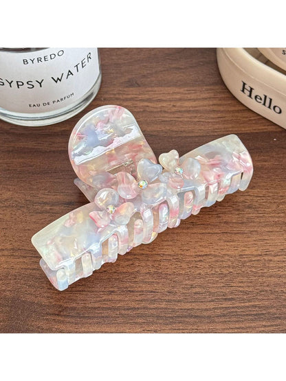 Beau - Acetate Hair Claw Clip with Flower Design