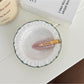 Beau - Patterned Rhinestone Accent Duckbill Hair Clip
