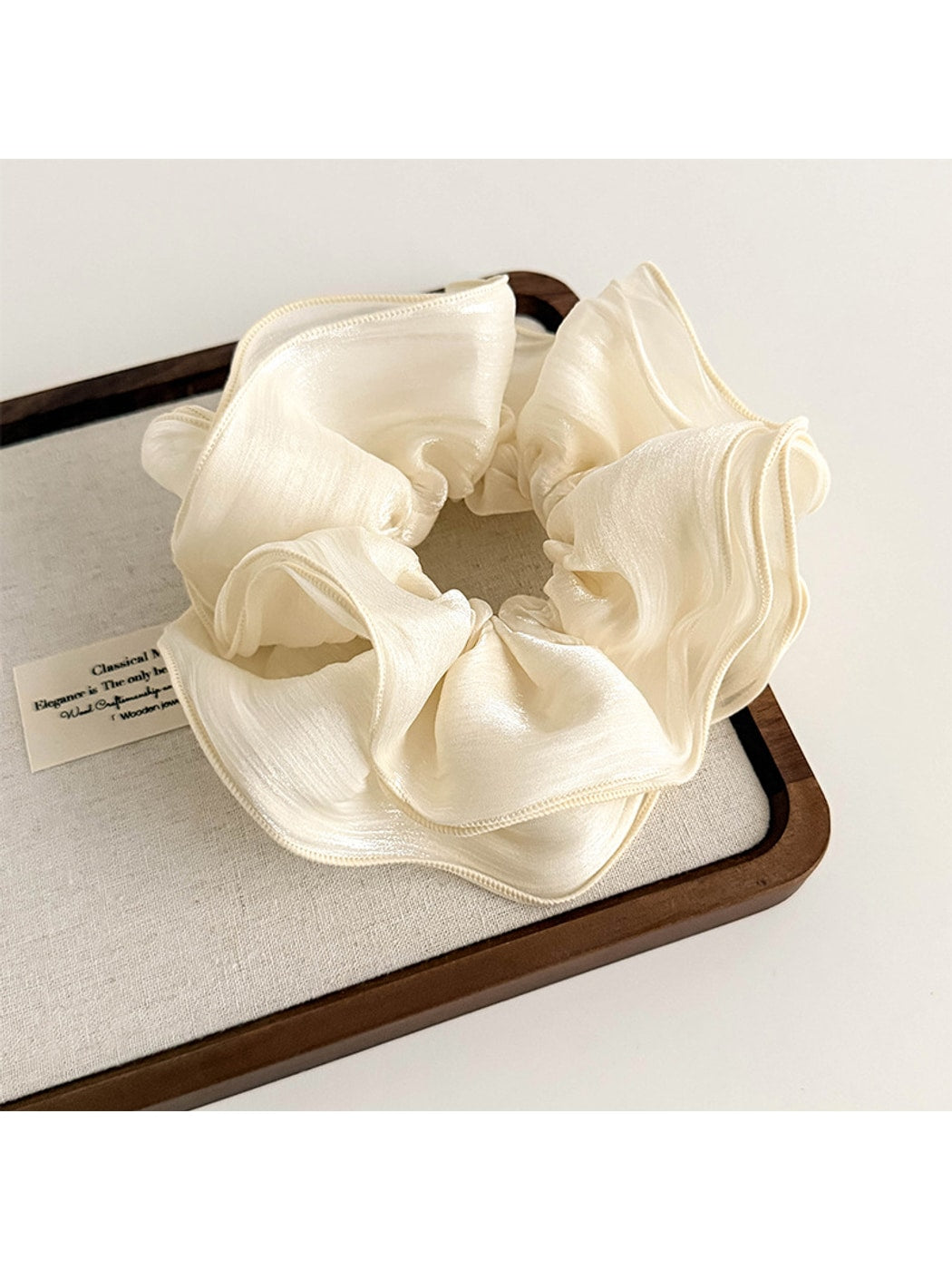 Gifty - Pleated Mesh High Elasticity Fabric Scrunchie