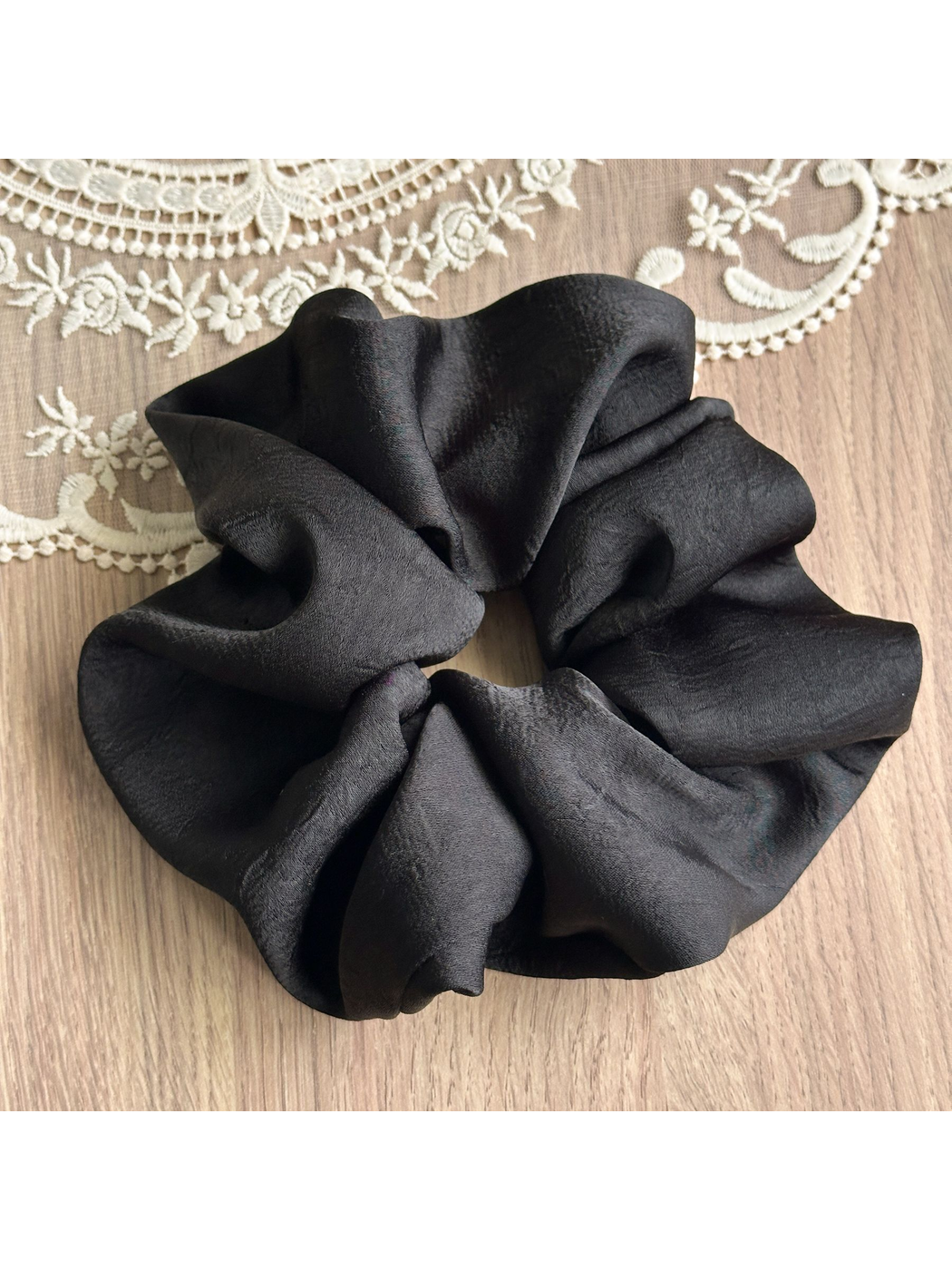 Gifty - Textured Satin Look Voluminous Scrunchie
