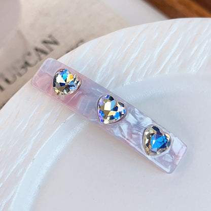 Beau - Vintage Heart Accent Acetate French Barrette