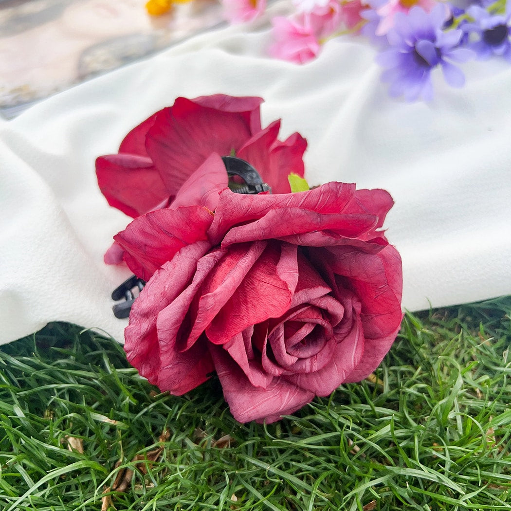 Beau - Sweet Style Rose Design Claw Clip