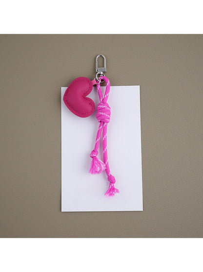 Keypus - Heart Shaped Faux Leather Keychain