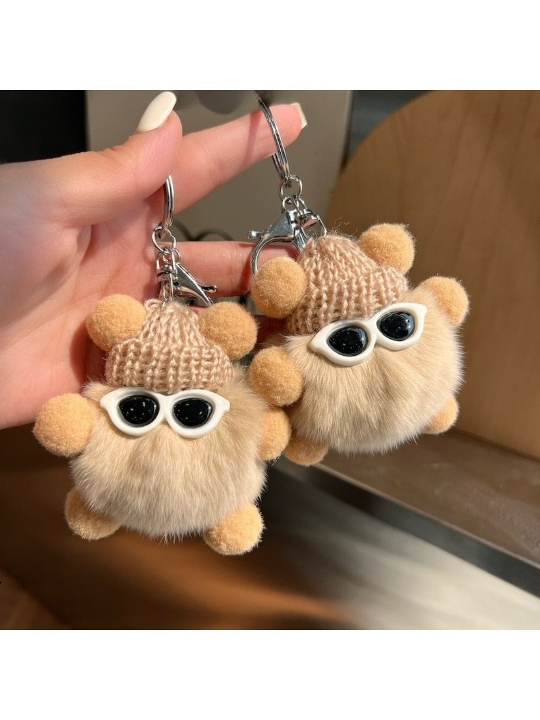 Keypus - Cute Black Coal Ball Elf Keychain