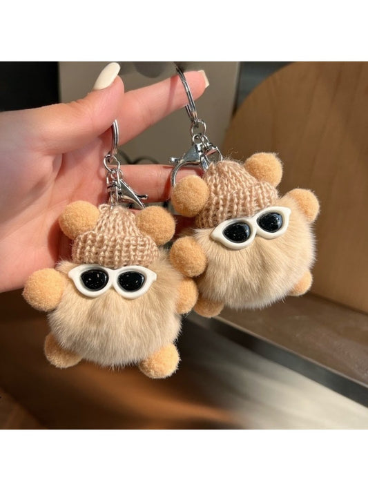 Keypus - Cute Black Coal Ball Elf Keychain