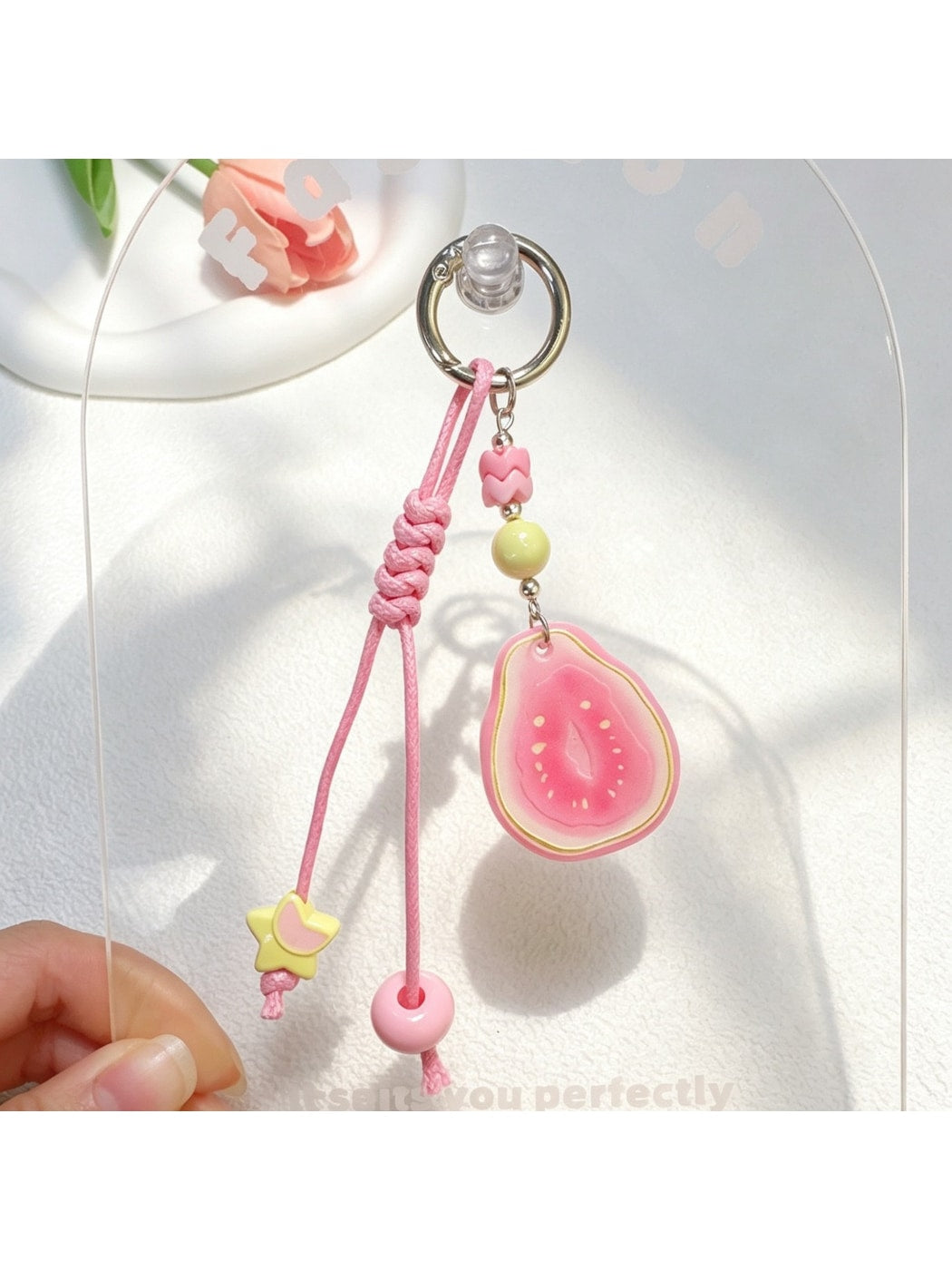 Keypus - Acrylic Fruit Slice Pendant Decorative Keychain