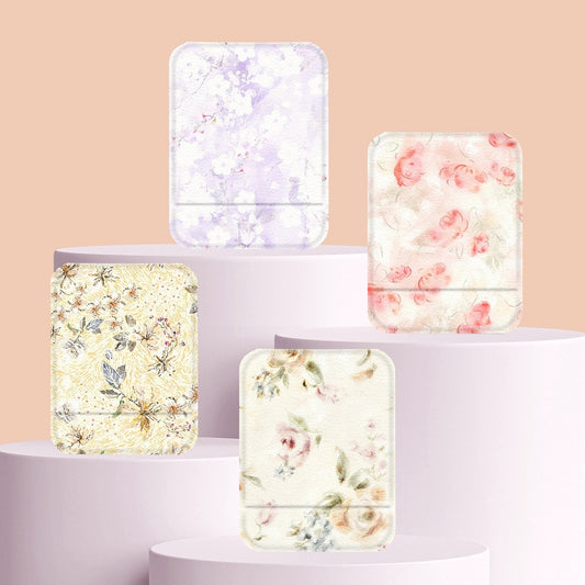 Mirroray - Floral Print Desktop Vanity Folding Makeup Mirror