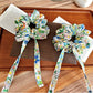 Gifty - Sweet Floral Print Fabric Ponytail Scrunchie
