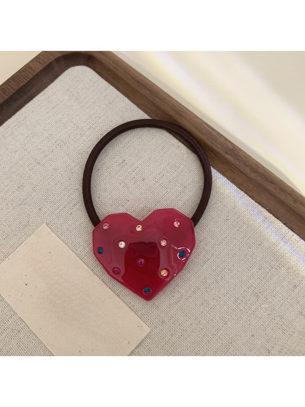 Gifty - Heart Acetate Elastic Hair Tie