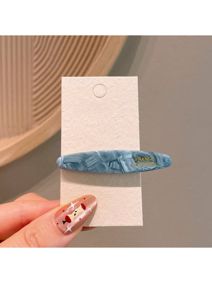 Beau - Acetate Oval Duckbill Side Hair Clip