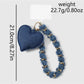 Keypus - Y2K Heart Chain Detail Polyester Keychain