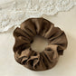 Gifty - Brown Wrinkle Double Scrunchie