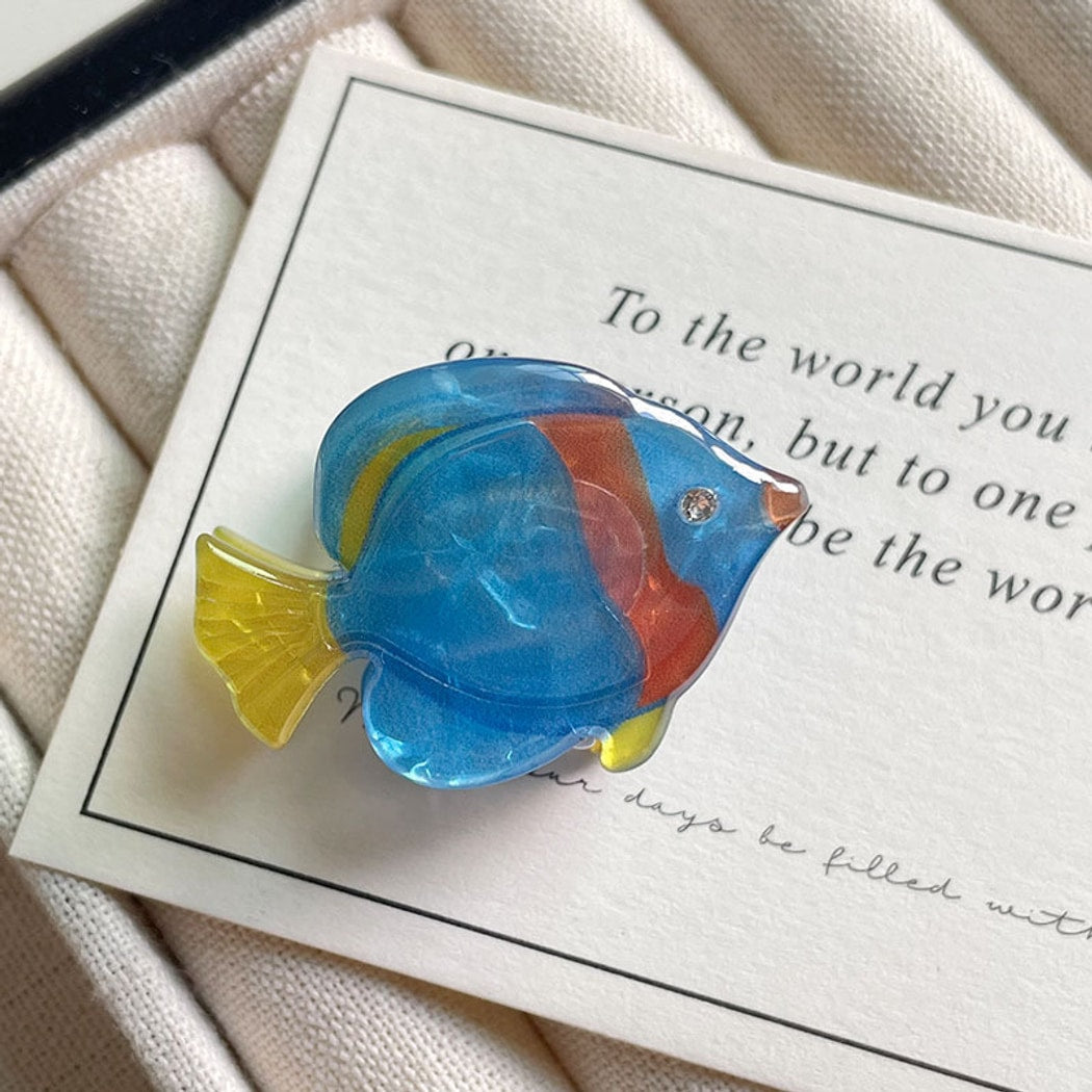 Beau - Translucent Ocean Motif Side Hair Clip