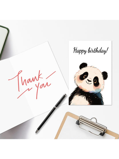 Carduria - Panda Themed Birthday Card