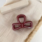 Beau - Versatile Red Irregular-Shaped Hair Clip