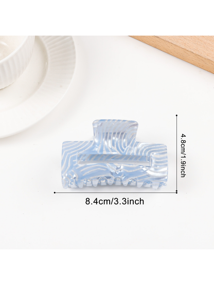Beau - Rectangular Vintage Style Acrylic Claw Clip