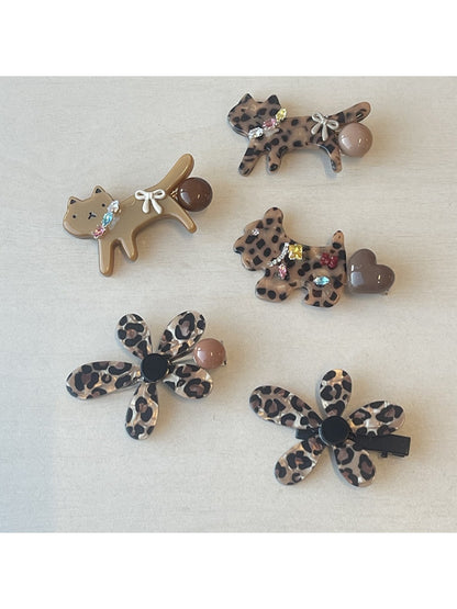 Beau - Stylish Leopard Print Hair Clip
