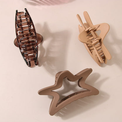 Beau - Minimalist Star Design Hair Claw Clip