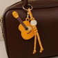 Keypus - Minimalist Guitar Pendant PU Bag Charm Keychain