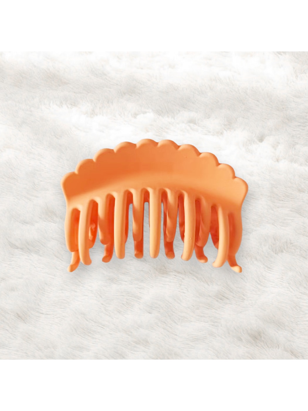 Beau - Wave Design Plastic Large Tooth Claw Clip