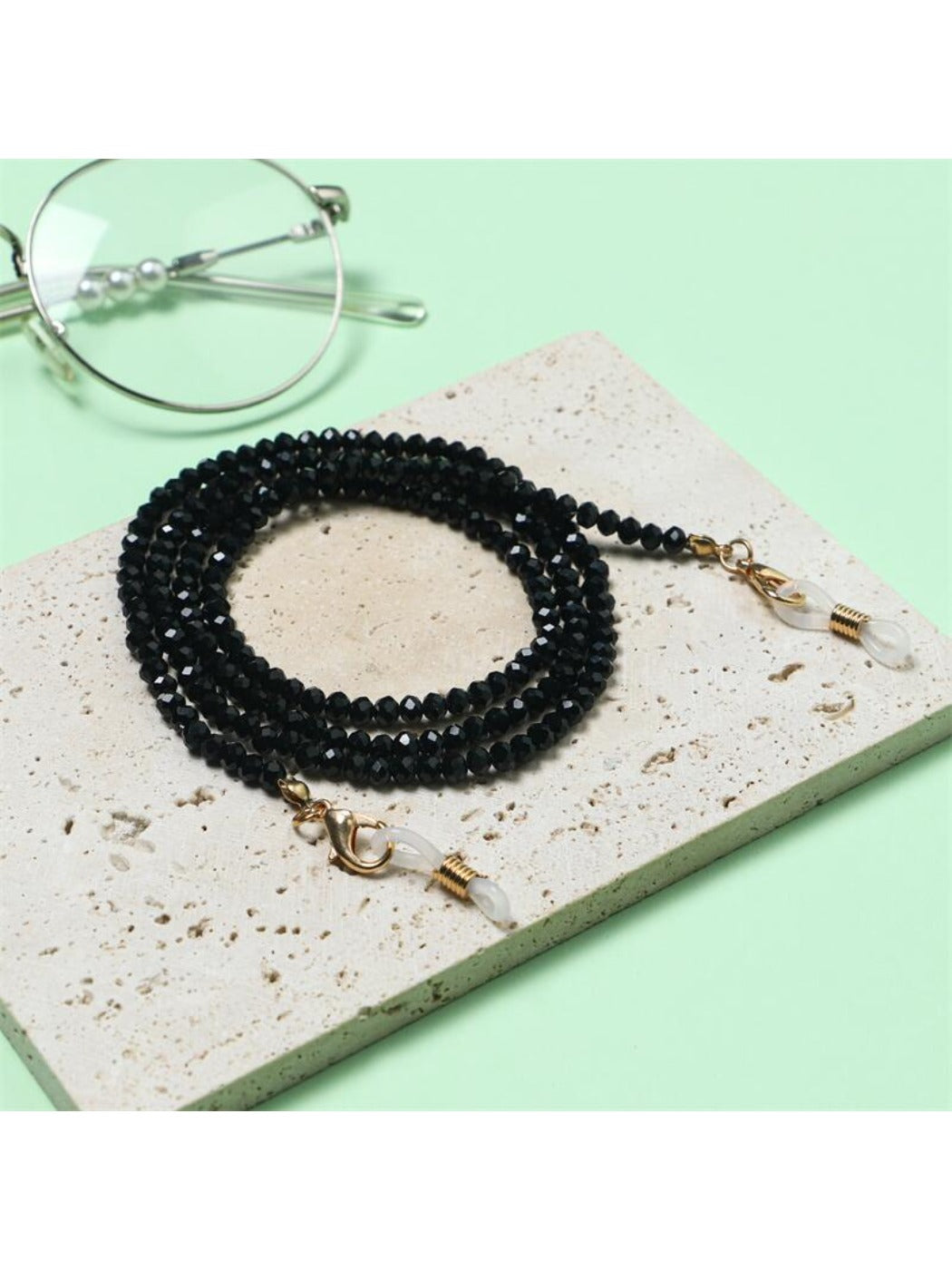 Velra - Solid Color Beaded Eyeglass Strap