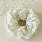 Gifty - Double Layer Dotted Lace Trim Scrunchie