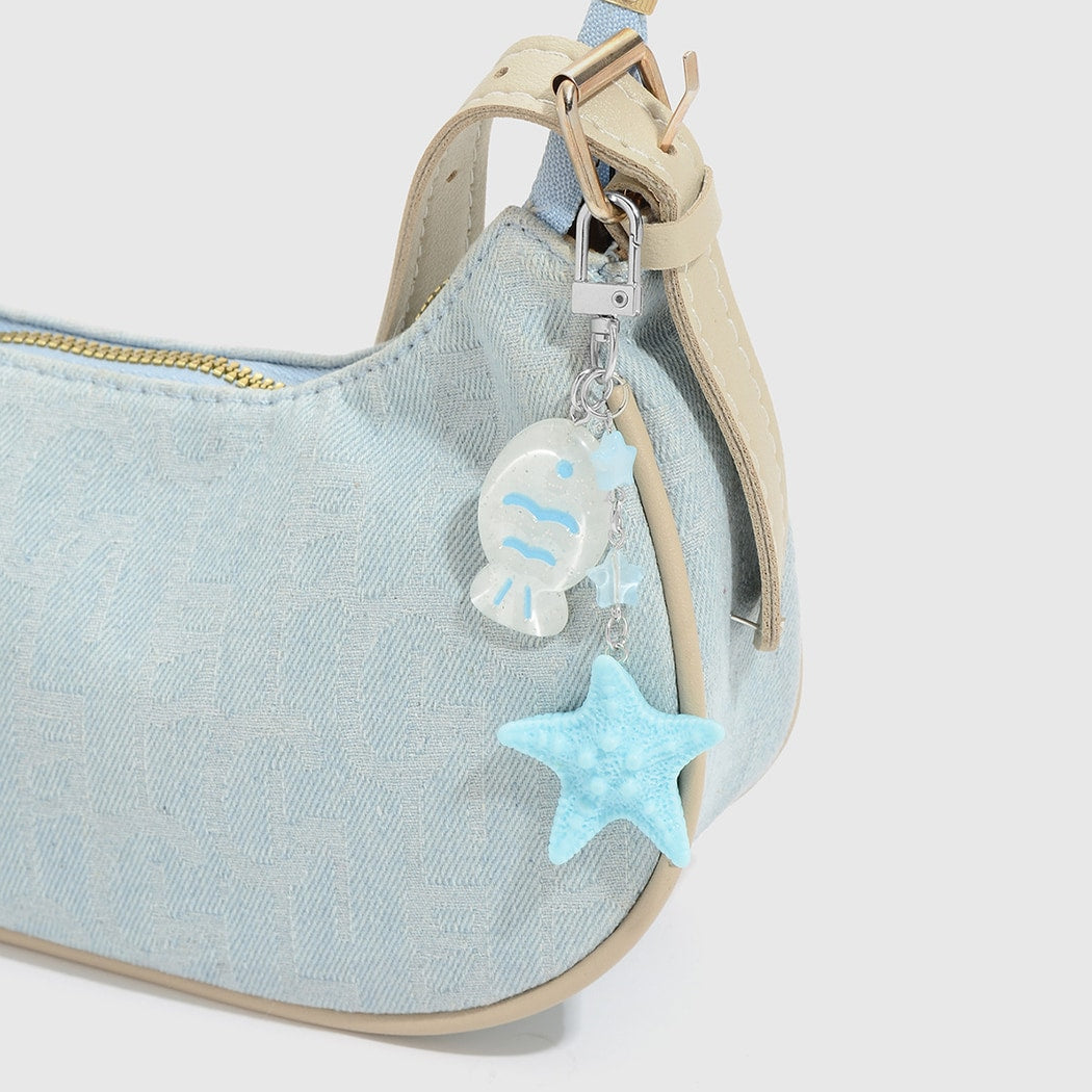 Keypus - Sea Themed Blue Starfish Keychain