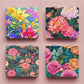 Mirroray - Floral Print Portable Tabletop Folding Mirror