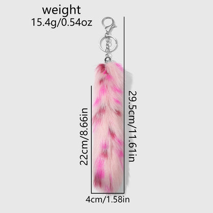 Keypus - Retro Y2K Animal Print Tail Keychain