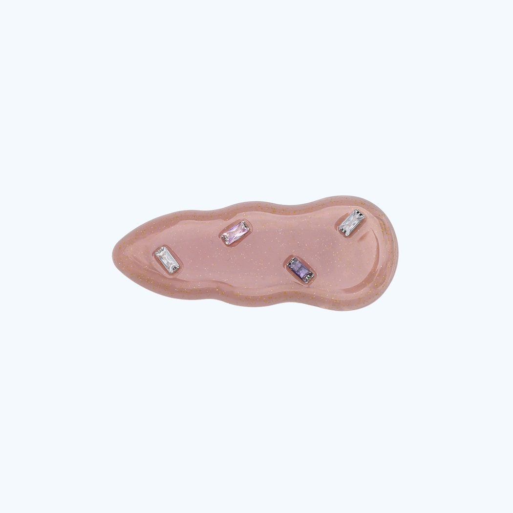 Beau - Wave Shape Acetate Water Drop Hair Clip