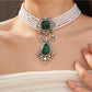 Nozari - Retro Teardrop Dangle Earrings Necklace
