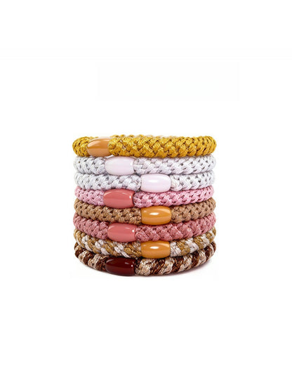 Gifty - Twill Twisted-Shaped Hair Tie Set