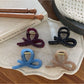 Beau - Elegant Solid Color Curved Claw Clip