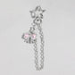 Keypus - Hollow Star and Heart Pendant Keychain