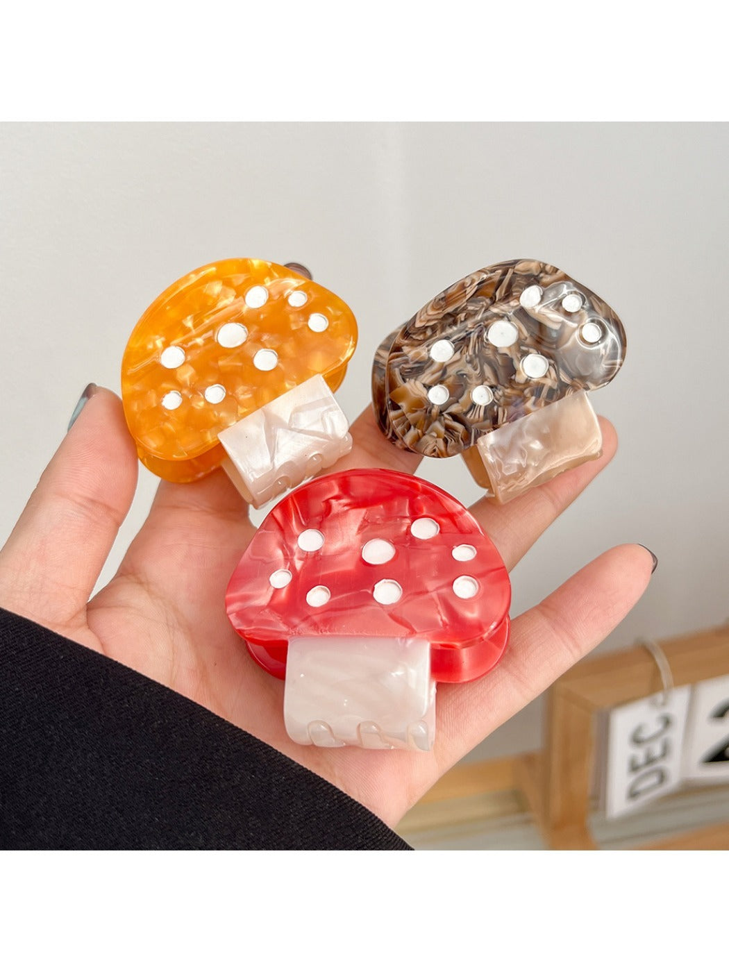 Beau - Colorful Mushroom Shaped Hair Clips