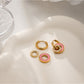 Earedge - Sweet Round Hoop Earrings