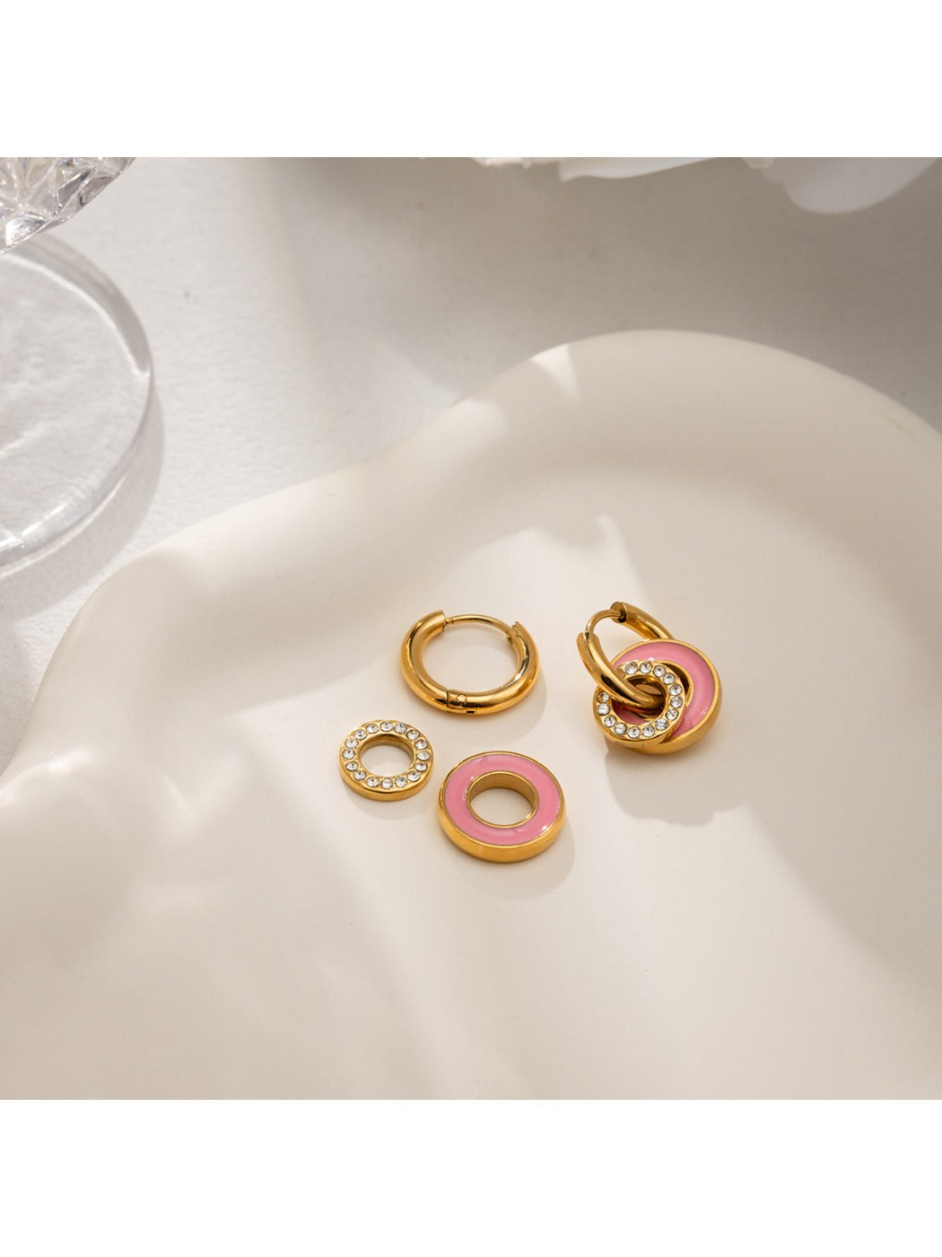 Earedge - Sweet Round Hoop Earrings